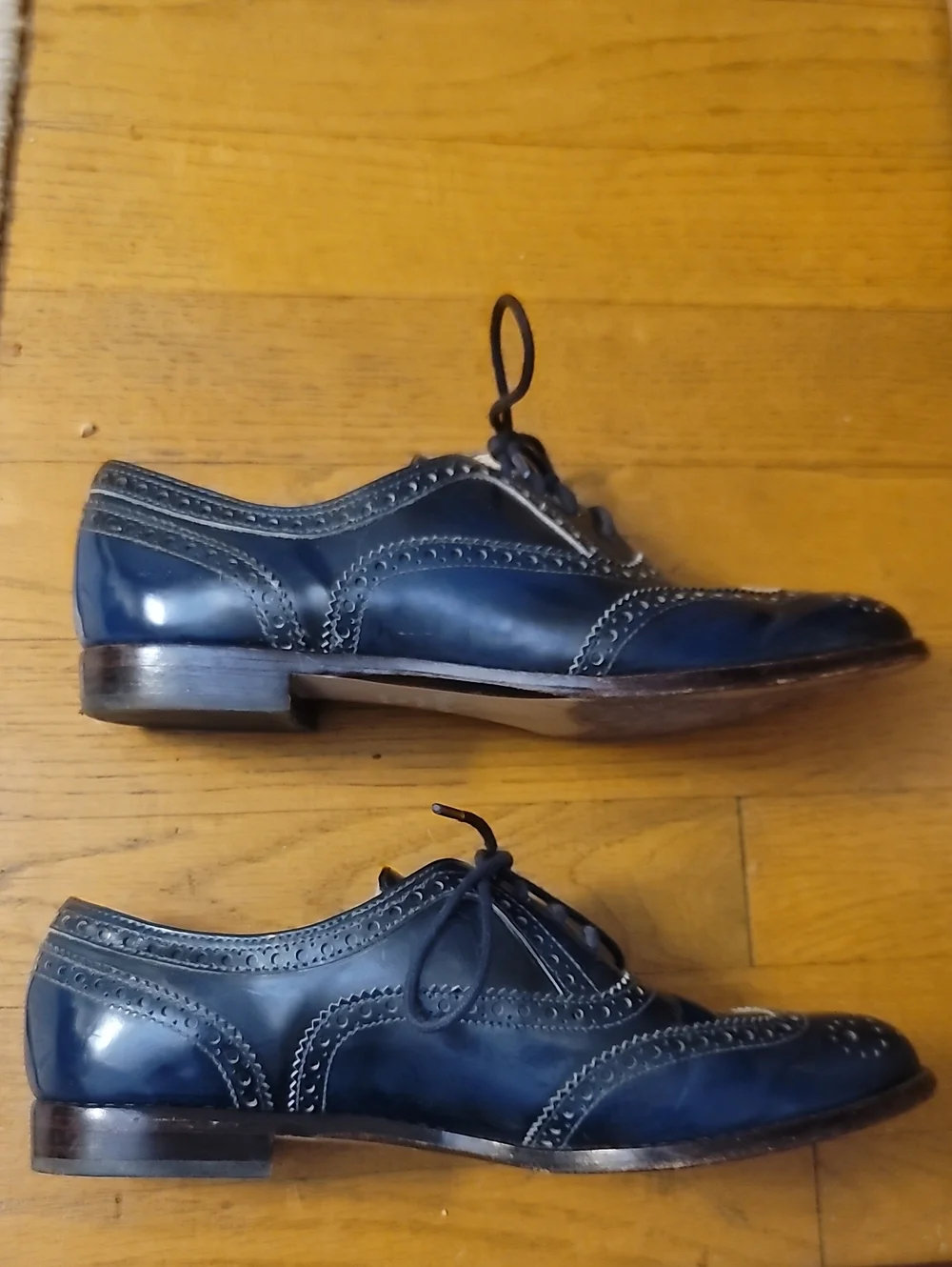Navy blue Wingtip Oxford by Kate Spade